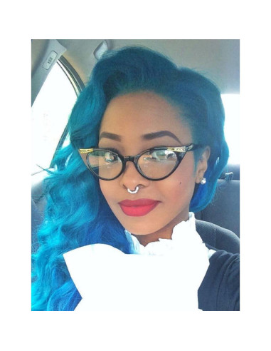 Gafas Ojo de Gato Transparentes Vintage con Rhinestones