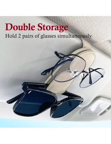 Soporte de Gafas KIWEN SH-001 Magnético para Coche Beige