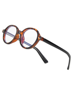 Gafas Redondas Vintage Anti Luz Azul Unisex A05 Leopardo