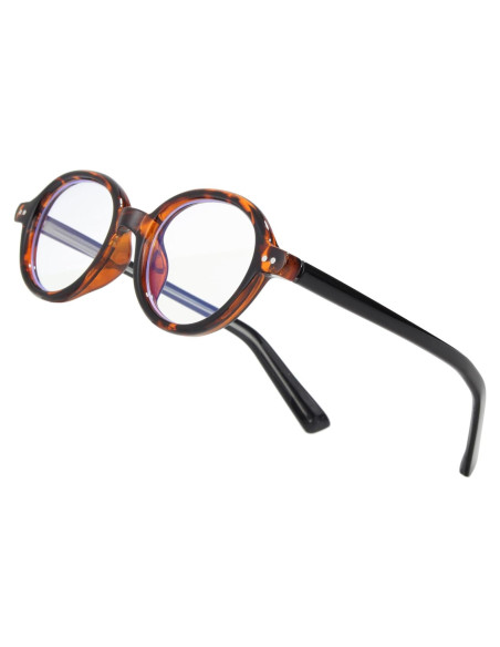 Gafas Redondas Vintage Anti Luz Azul Unisex A05 Leopardo Gafas Redondas Vintage Anti Luz Azul Unisex A05 Leopardo