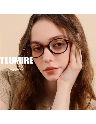 Gafas Redondas Vintage Anti Luz Azul Unisex A05 Leopardo