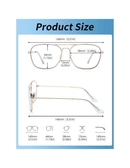 Gafas JM Antiluz Azul Aviador Fotocromáticas para Ojos Gafas JM Antiluz Azul Aviador Fotocromáticas para Ojos