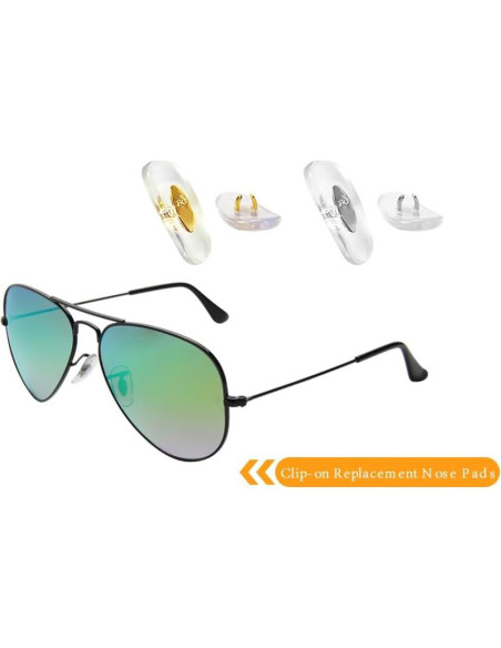 Almohadillas de nariz Ray-Ban Aviador 16mm doradas de silicona Almohadillas de nariz Ray-Ban Aviador 16mm doradas de silicona