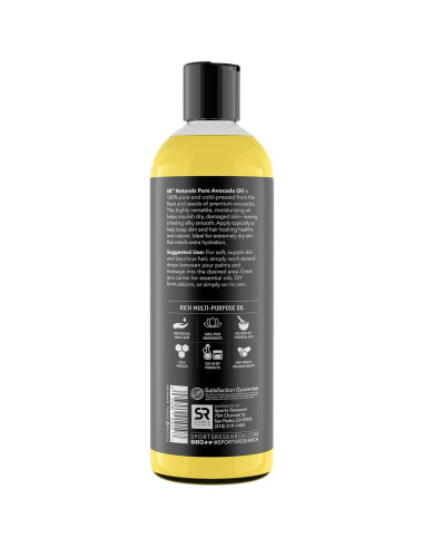 Aceite de Aguacate Puro Sports Research 473ml - Hidratante Cabello y Piel