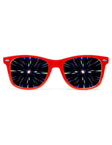 Gafas de Difracción GloFX Ultimate - Rojo - Efecto Prisma 3D Gafas de Difracción GloFX Ultimate - Rojo - Efecto Prisma 3D