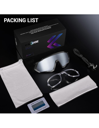 Gafas de Ciclismo KAPVOE Polarizadas UV400 Unisex