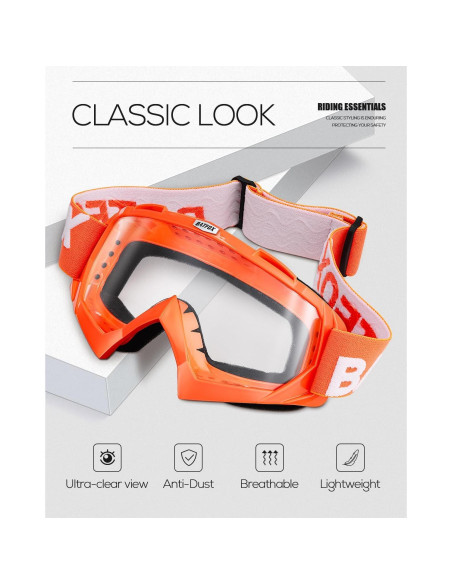 Gafas de Motocross BATFOX F816 UV Protección Antideslizante Gafas de Motocross BATFOX F816 UV Protección Antideslizante