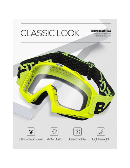 Gafas de Motocross BATFOX F816 UV Protección Antideslizante Gafas de Motocross BATFOX F816 UV Protección Antideslizante
