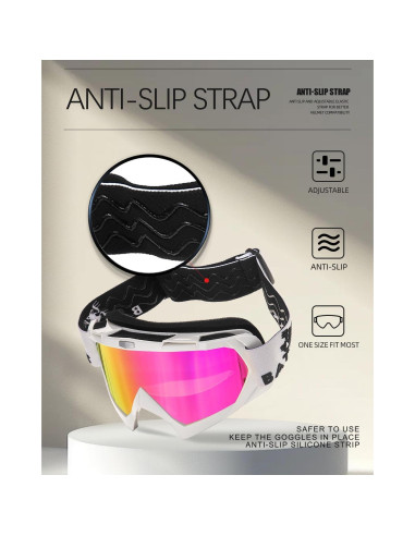 Gafas de Motocross BATFOX F816 UV Protección Antideslizante