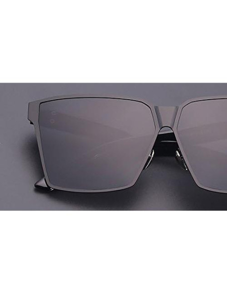 Gafas de Sol Aviador Oversized Marco Metal Blanco Rosa Gafas de Sol Aviador Oversized Marco Metal Blanco Rosa