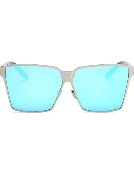 Gafas de Sol Aviador Espejo Azul Marco Metal Importadas Gafas de Sol Aviador Espejo Azul Marco Metal Importadas