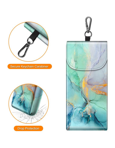 Funda Doble para Gafas Fintie con Gancho y Paños de Limpieza