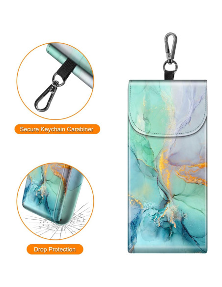 Funda Doble para Gafas Fintie con Gancho y Paños de Limpieza Funda Doble para Gafas Fintie con Gancho y Paños de Limpieza