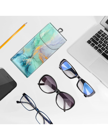 Funda Doble para Gafas Fintie con Gancho y Paños de Limpieza Funda Doble para Gafas Fintie con Gancho y Paños de Limpieza