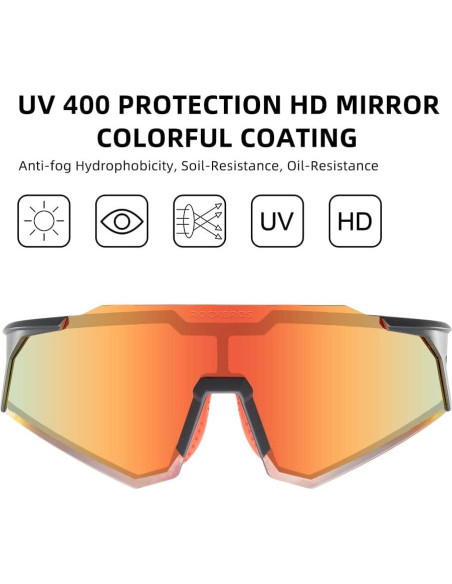 Gafas de sol polarizadas ROCKBROS 10171 Unisex UV400 Gafas de sol polarizadas ROCKBROS 10171 Unisex UV400