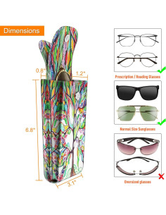 Funda Doble para Gafas Fintie con Gancho y Paños de Limpieza 2