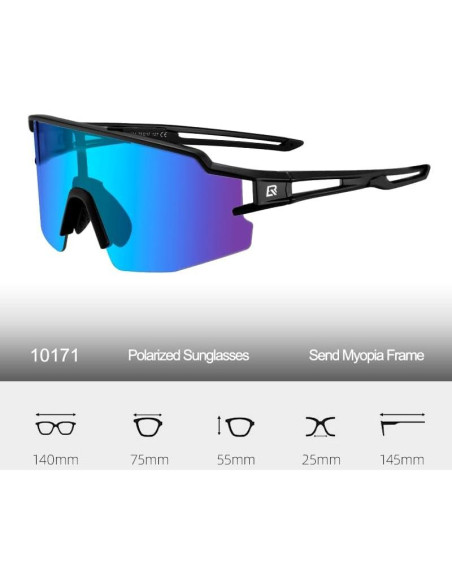 Gafas de sol polarizadas ROCKBROS UV400 unisex ligeras Gafas de sol polarizadas ROCKBROS UV400 unisex ligeras