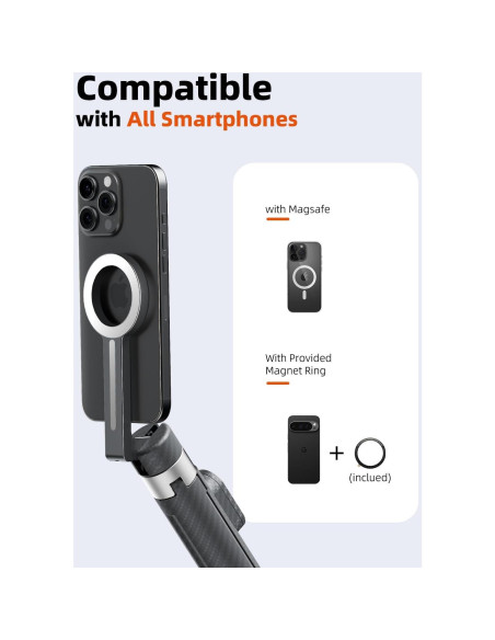 Trípode Magnético TODI para iPhone Magsafe 65" con Control Remoto Trípode Magnético TODI para iPhone Magsafe 65" con Control Remoto