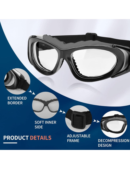 Gafas Deportivas SooGree Antivaho Ajustables para Hombres y Mujeres Gafas Deportivas SooGree Antivaho Ajustables para Hombres y Mujeres
