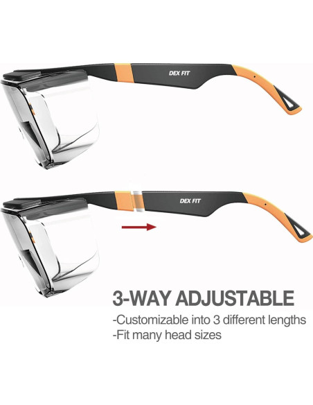 Gafas de Seguridad DEX FIT SG210 OTG, Antiniebla y UV385 Gafas de Seguridad DEX FIT SG210 OTG, Antiniebla y UV385
