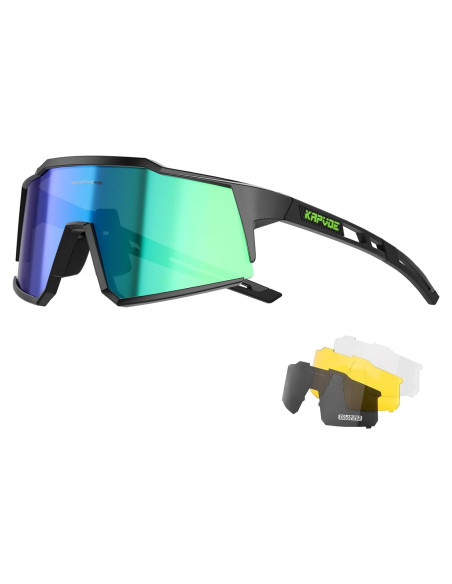 Gafas de Ciclismo KAPVOE TR90 4 Lentes Intercambiables Gafas de Ciclismo KAPVOE TR90 4 Lentes Intercambiables