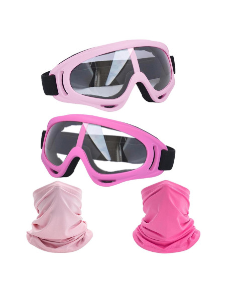 Gafas de Motocicleta LJDJ 2 Paquetes con 2 Máscaras Gafas de Motocicleta LJDJ 2 Paquetes con 2 Máscaras
