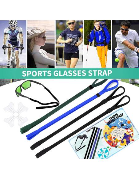 Correa de Gafas HORNYPOOT 4 Piezas Elásticas Niños Correa de Gafas HORNYPOOT 4 Piezas Elásticas Niños