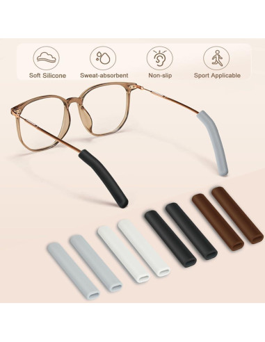 4 Pares Almohadillas Silicona Gafas IYOOH Antideslizantes