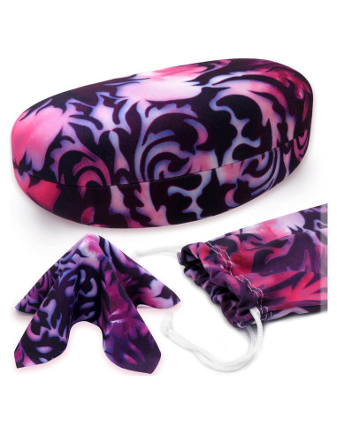 Funda Dura Grande para Gafas de Sol MyEyeglassCase Damasco