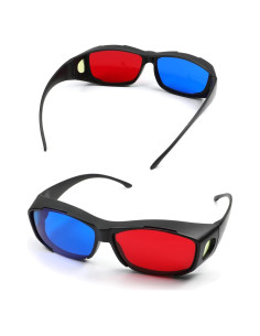 Gafas 3D Othmro 2 Pcs Rojo-Azul Lentes de Resina