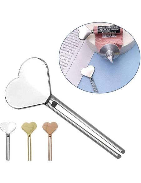 Exprimidor de Tubo en Forma de Corazón DPWOUM - 3 Piezas Exprimidor de Tubo en Forma de Corazón DPWOUM - 3 Piezas