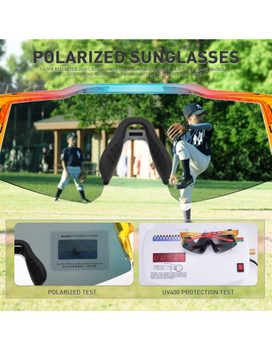 Gafas de sol KAPVOE K9023 polarizadas para ciclismo y deportes