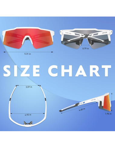 Gafas de sol KAPVOE polarizadas para ciclismo y deportes - K9023