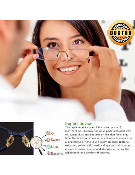 Kit de Almohadillas de Nariz para Gafas Mingbuy RB Plug in Kit de Almohadillas de Nariz para Gafas Mingbuy RB Plug in