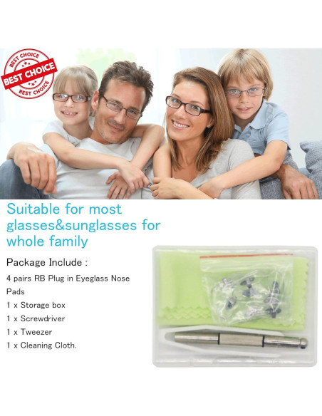 Kit de Almohadillas de Nariz para Gafas Mingbuy RB Plug in Kit de Almohadillas de Nariz para Gafas Mingbuy RB Plug in