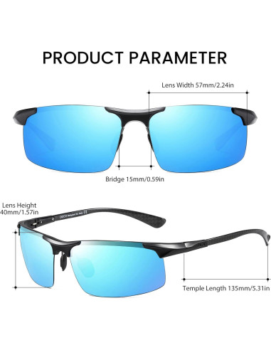 Gafas de sol DUCO polarizadas UV400 para hombres DC8277