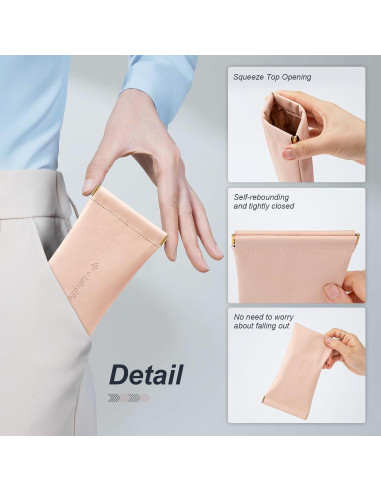 Estuche para Gafas Suave 2 Pack - Cuero Rosa y Púrpura