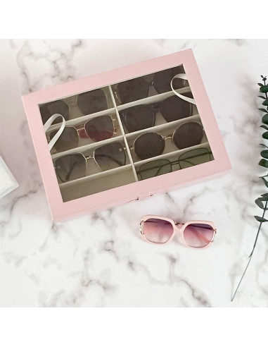 Organizador de Gafas de Sol Union Rosa 8 Ranuras