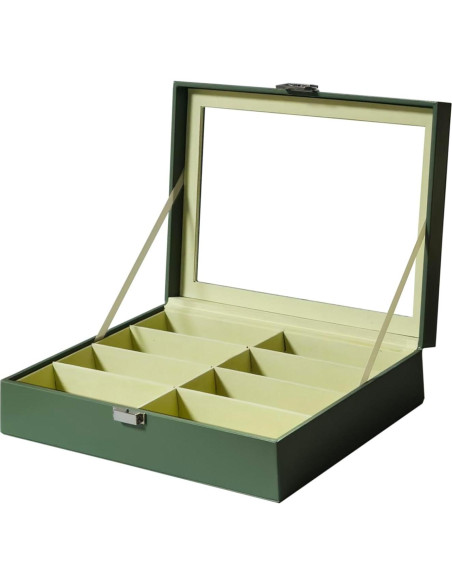 Organizador de Gafas de Sol Union 8 Ranuras Verde Malaquita Organizador de Gafas de Sol Union 8 Ranuras Verde Malaquita