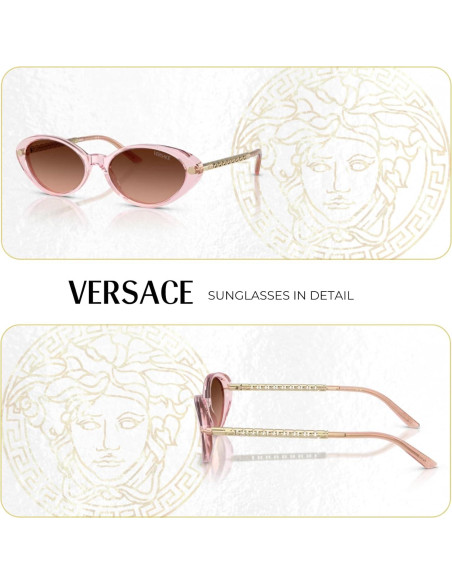 Gafas de sol ovaladas Versace VE4469 54mm para mujeres + Kit iWear Gafas de sol ovaladas Versace VE4469 54mm para mujeres + Kit iWear