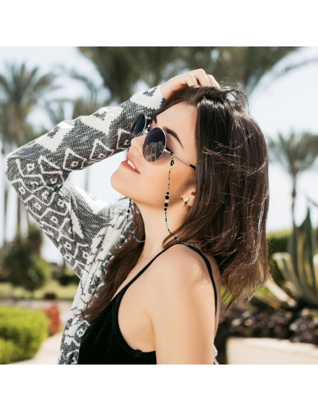 Cadena de Gafas Elegante con Perlas y Charm Premium Cadena de Gafas Elegante con Perlas y Charm Premium