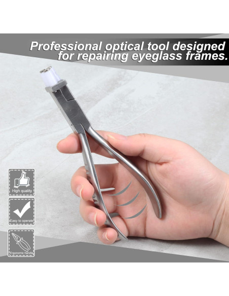 Pinzas de Templo Flexible 15 cm Trident con Destornillador Pinzas de Templo Flexible 15 cm Trident con Destornillador