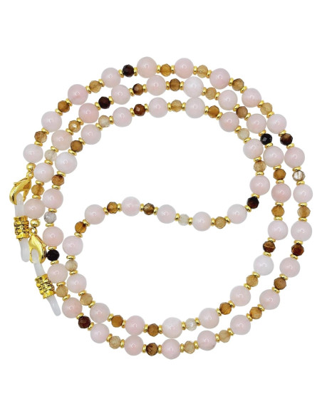 Cadena de Gafas Elegante con Perlas y Cobre 69.85 cm Cadena de Gafas Elegante con Perlas y Cobre 69.85 cm