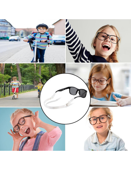 LVVFIT Correas para Gafas Niños 16.5-25.4 cm Ajustables 4 Pzas LVVFIT Correas para Gafas Niños 16.5-25.4 cm Ajustables 4 Pzas