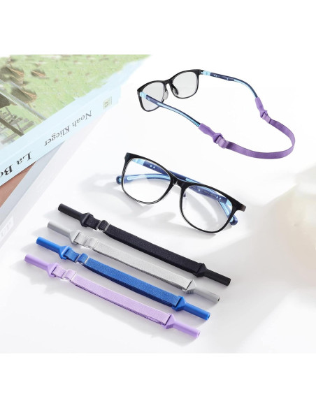 LVVFIT Correas para Gafas Niños 16.5-25.4 cm Ajustables 4 Piezas LVVFIT Correas para Gafas Niños 16.5-25.4 cm Ajustables 4 Piezas