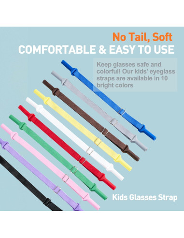 Correas para Gafas LVVFIT Niños 16.5-25.4 cm 4 Piezas Morado