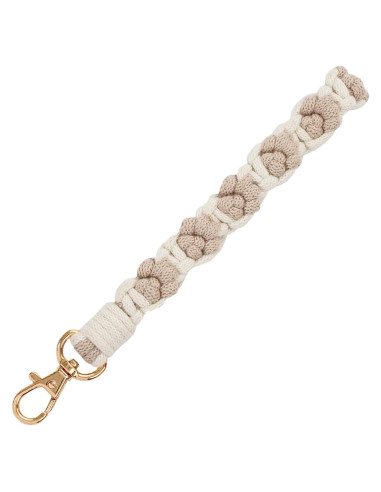 Llavero de Macramé Hecho a Mano para Mujeres y Niñas - Clip para Llaves