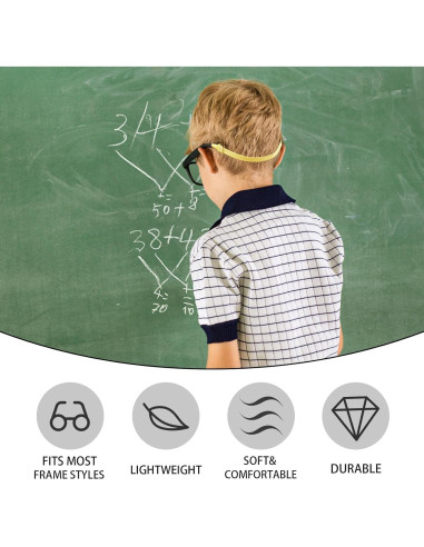 LVVFIT Correas para Gafas Niños 16.5-25.4 cm 4 Piezas Verde