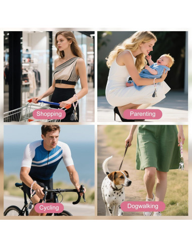 Llavero de Macramé Hecho a Mano para Mujeres y Niñas - Clip para Llaves