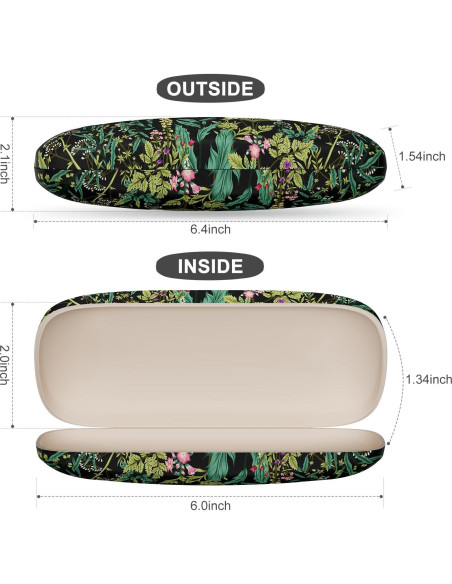 Estuche para Gafas ZAXMEY Duro Universal Flor Silvestre
